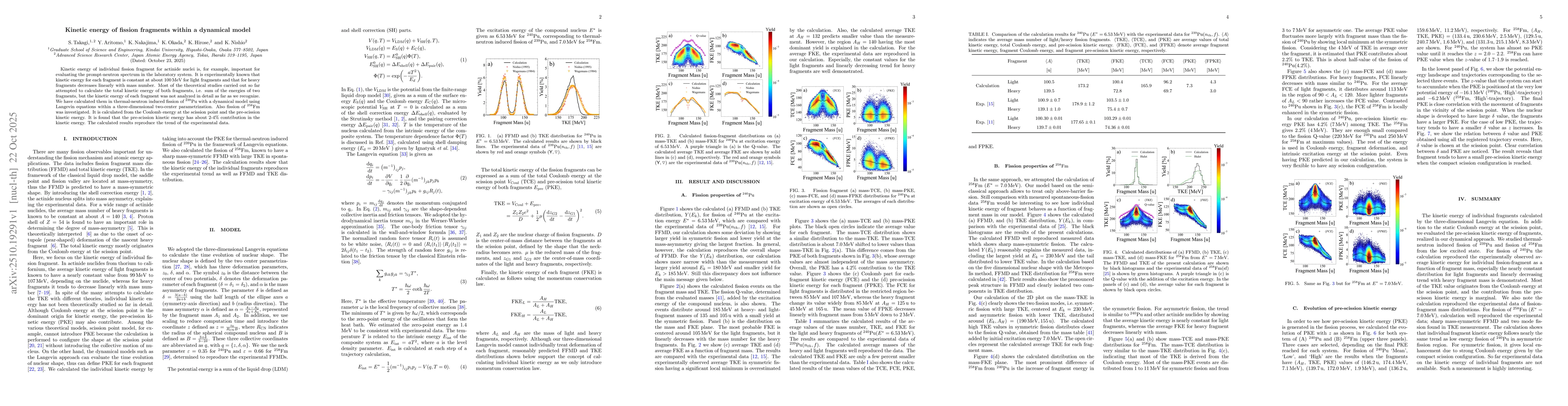 Thumbnail for Kinetic energy of fission fragments within a dynamical model