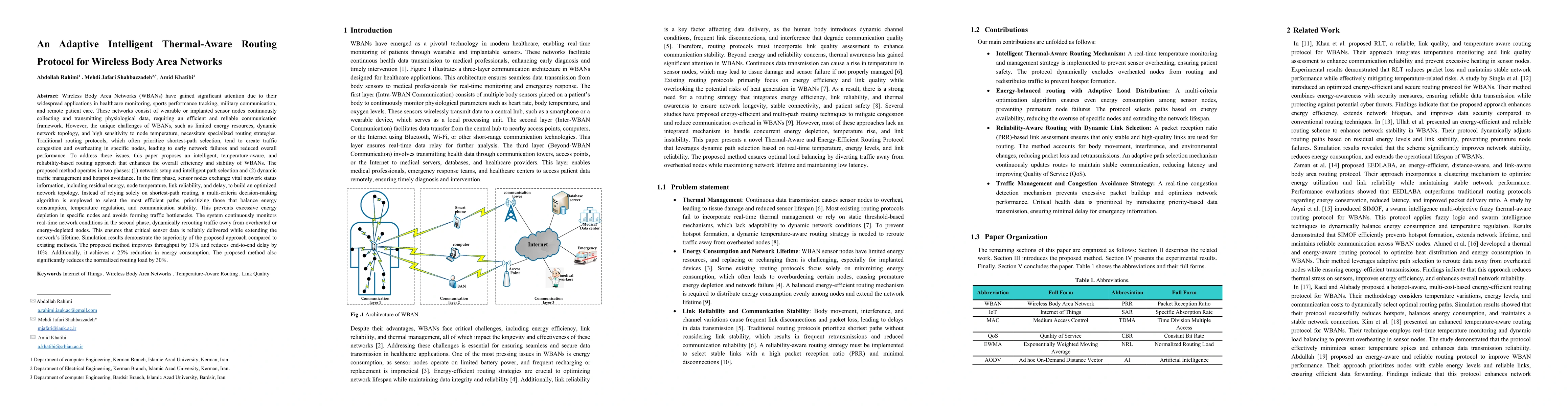 Thumbnail for An Adaptive Intelligent Thermal-Aware Routing Protocol for Wireless Body
  Area Networks
