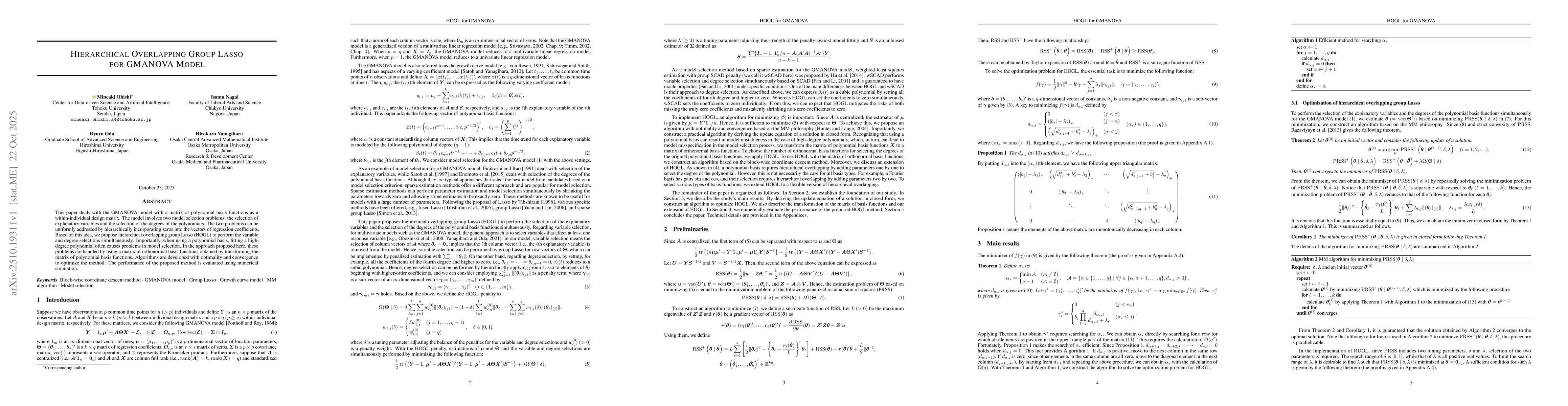 Thumbnail for Hierarchical Overlapping Group Lasso for GMANOVA Model