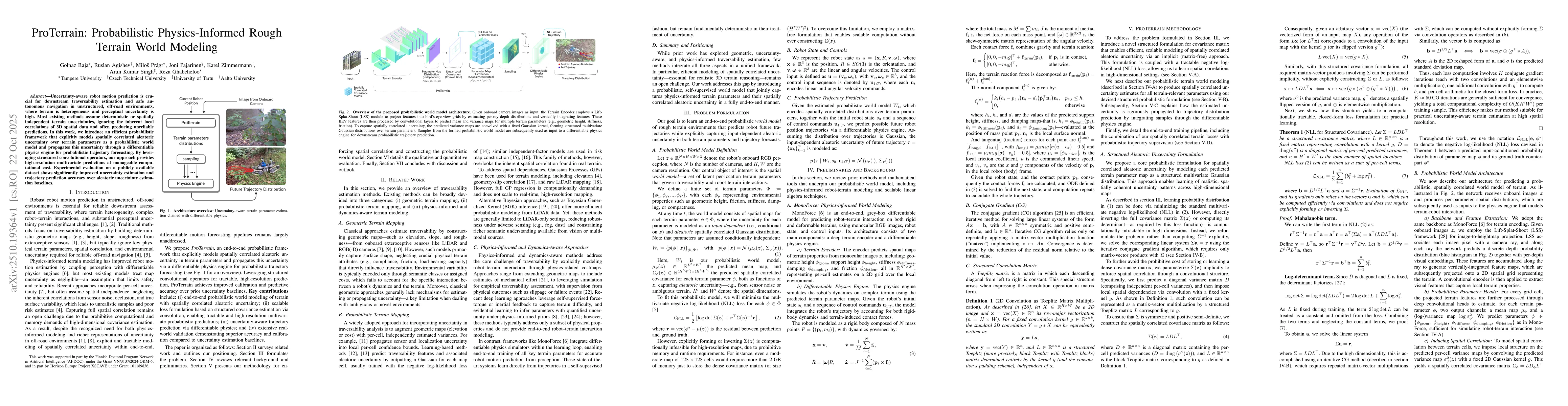 Thumbnail for ProTerrain: Probabilistic Physics-Informed Rough Terrain World Modeling