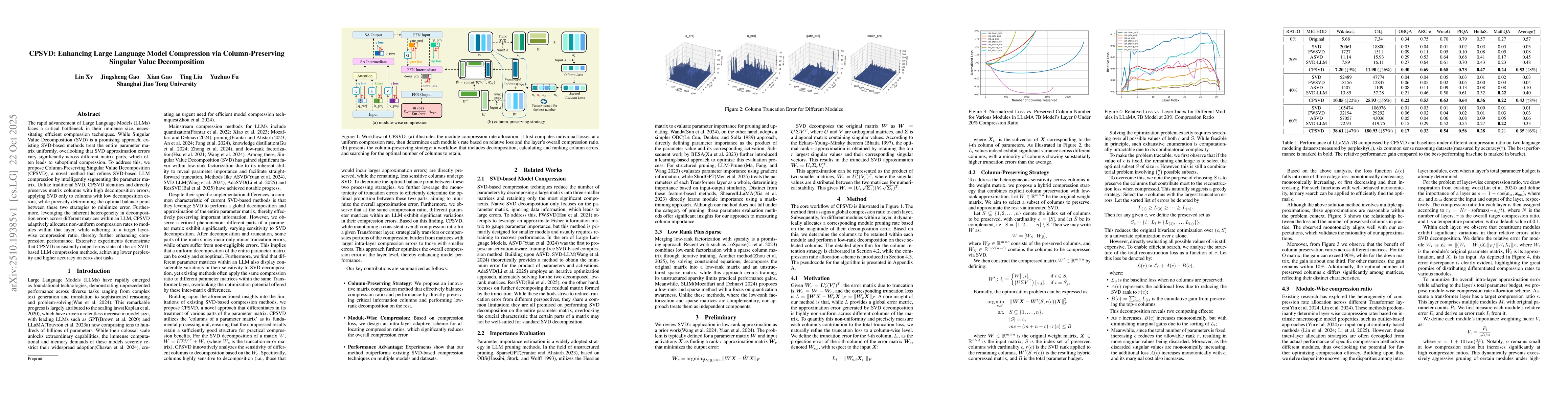 Thumbnail for CPSVD: Enhancing Large Language Model Compression via Column-Preserving
  Singular Value Decomposition