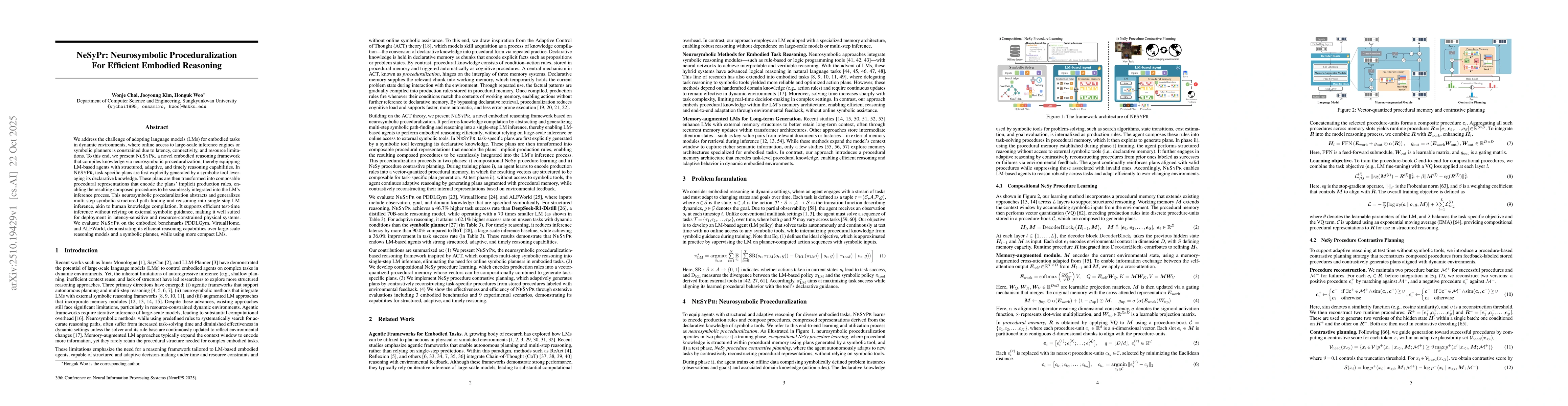 Thumbnail for NeSyPr: Neurosymbolic Proceduralization For Efficient Embodied Reasoning