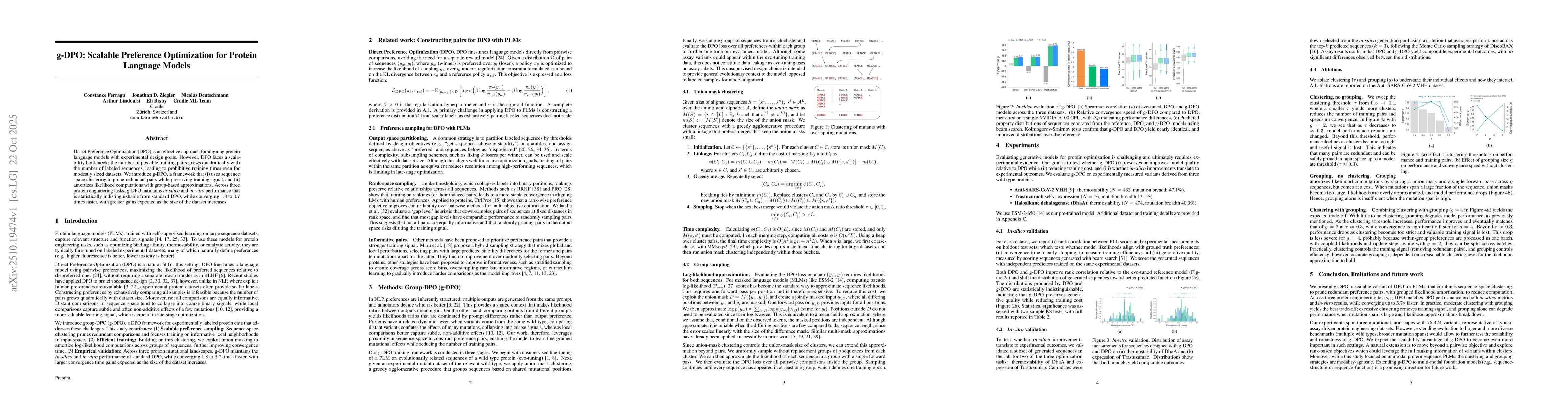 Thumbnail for g-DPO: Scalable Preference Optimization for Protein Language Models