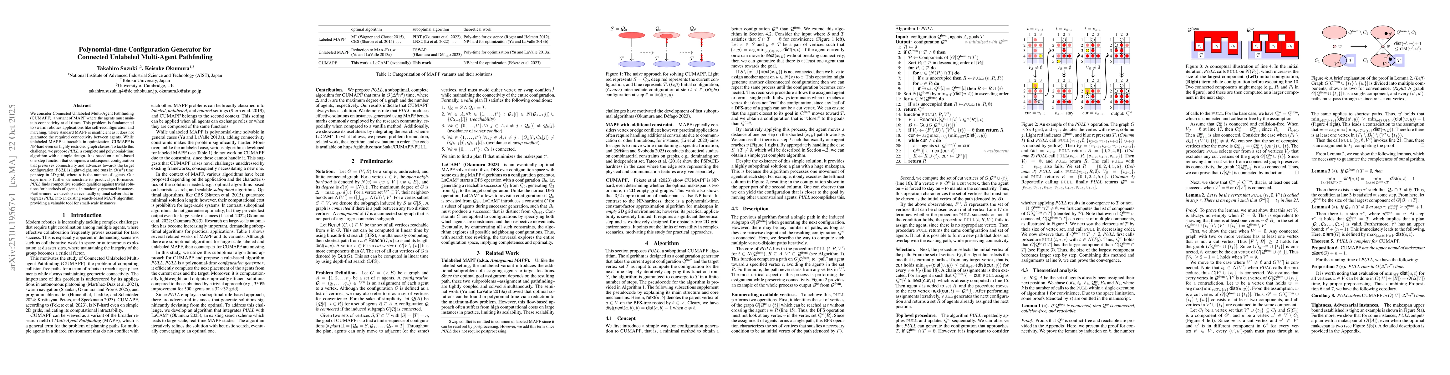 Thumbnail for Polynomial-time Configuration Generator for Connected Unlabeled
  Multi-Agent Pathfinding