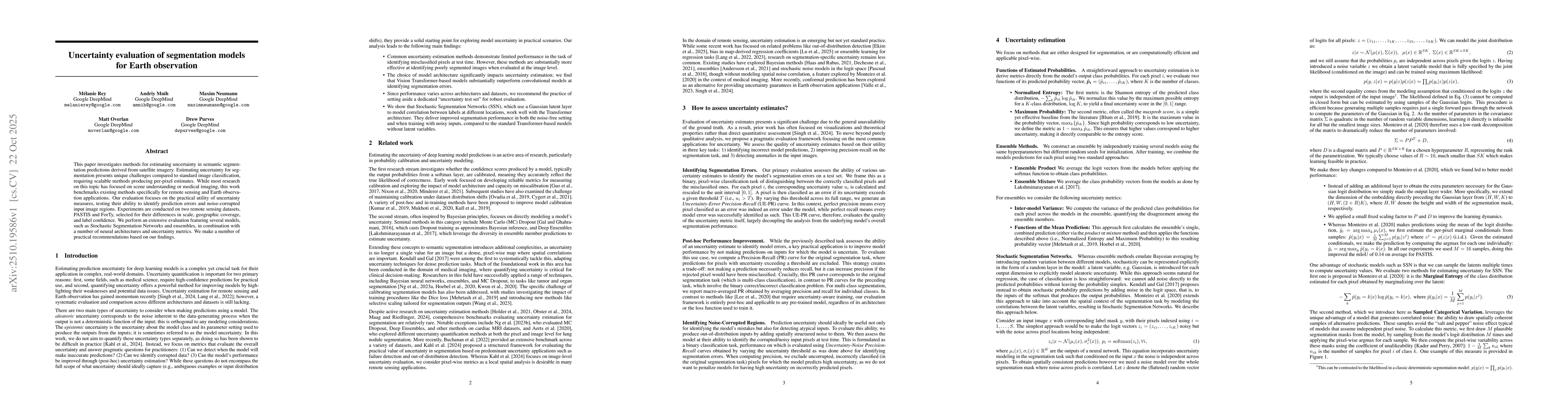 Thumbnail for Uncertainty evaluation of segmentation models for Earth observation