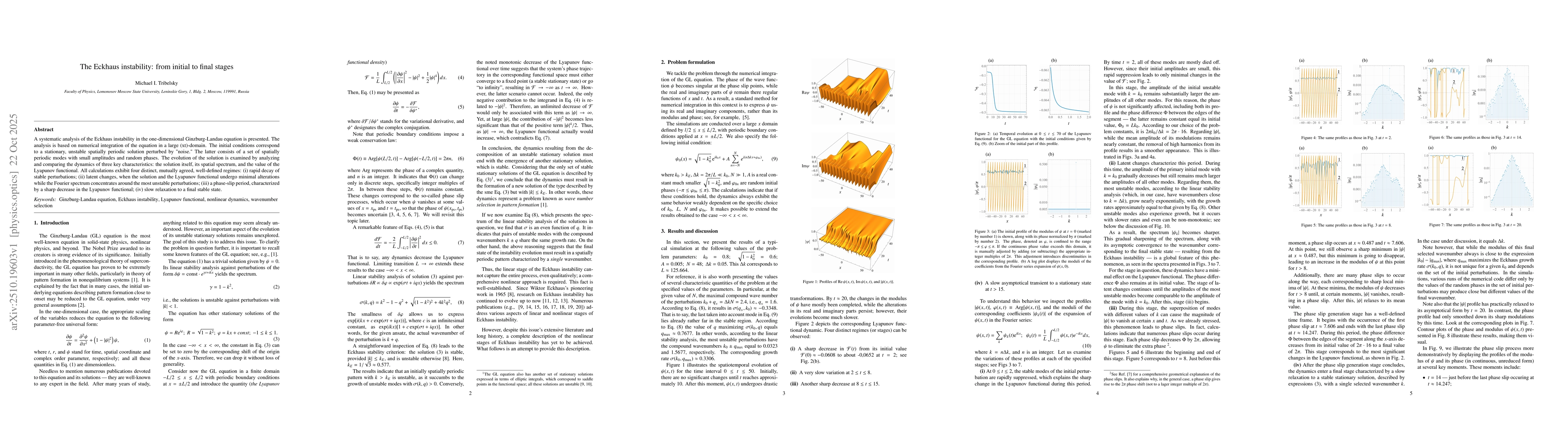 Thumbnail for The Eckhaus instability: from initial to final stages