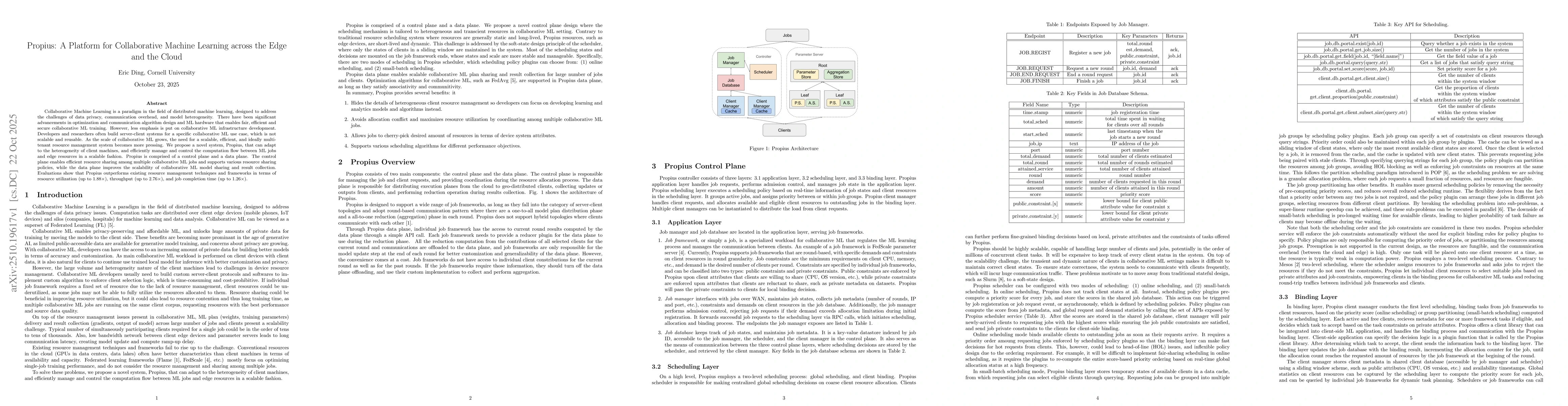 Thumbnail for Propius: A Platform for Collaborative Machine Learning across the Edge
  and the Cloud