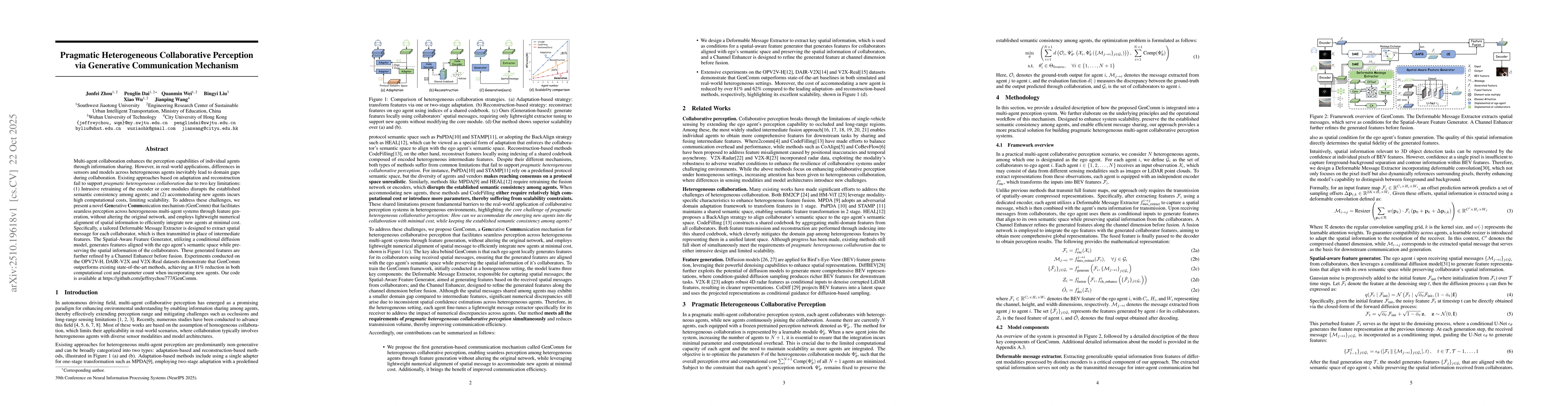 Thumbnail for Pragmatic Heterogeneous Collaborative Perception via Generative
  Communication Mechanism