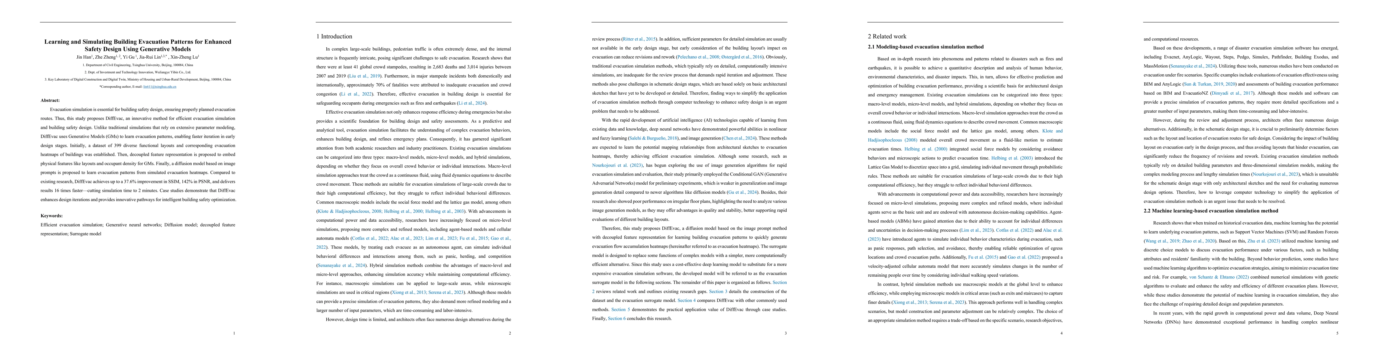 Thumbnail for Learning and Simulating Building Evacuation Patterns for Enhanced Safety
  Design Using Generative Models