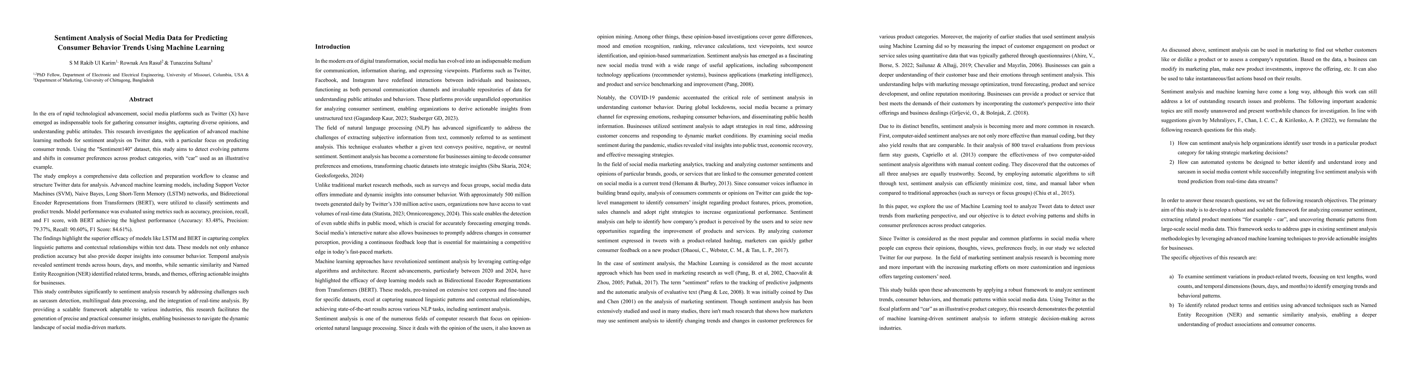 Thumbnail for Sentiment Analysis of Social Media Data for Predicting Consumer Behavior
  Trends Using Machine Learning