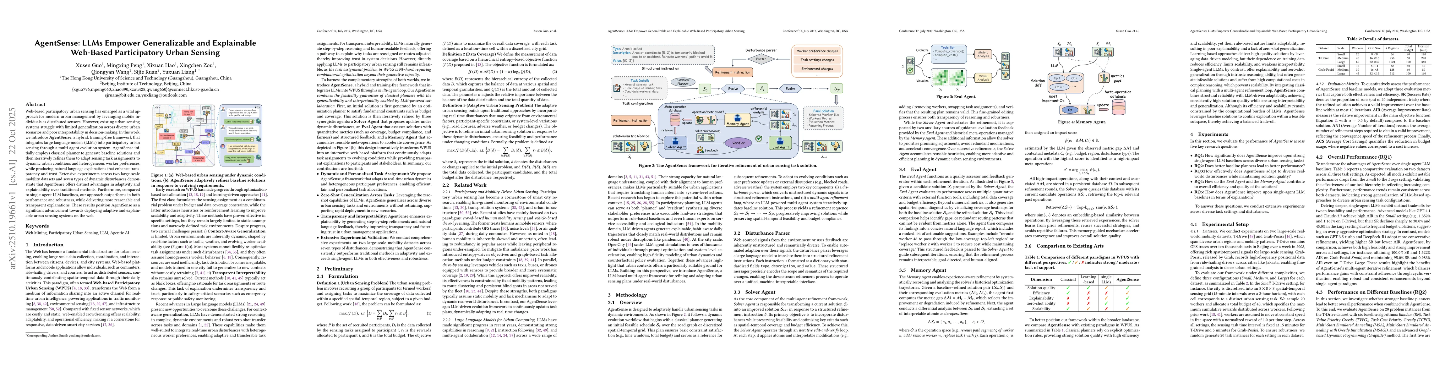 Thumbnail for AgentSense: LLMs Empower Generalizable and Explainable Web-Based
  Participatory Urban Sensing