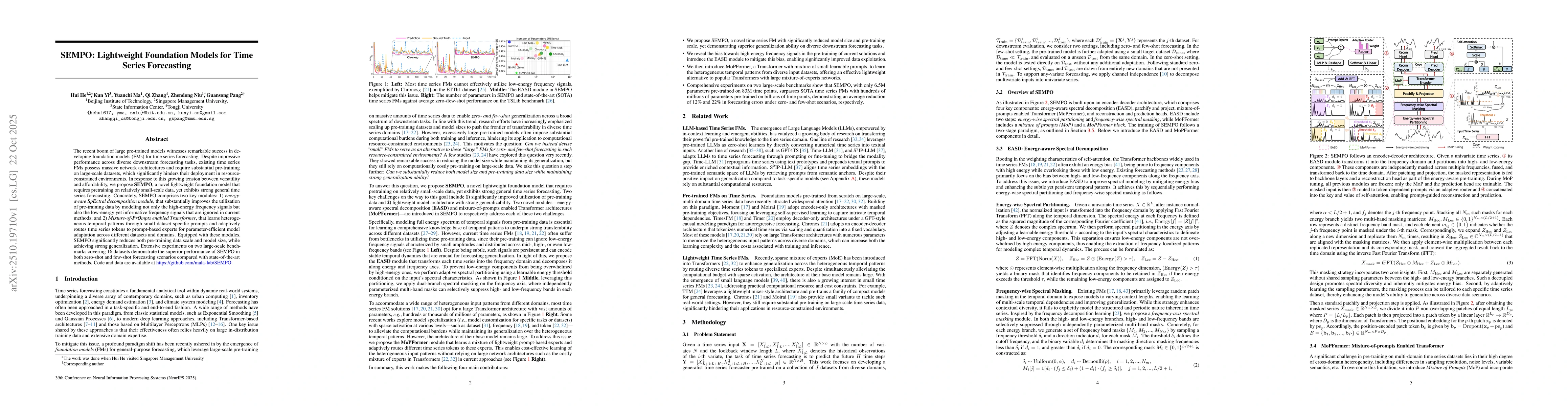 Thumbnail for SEMPO: Lightweight Foundation Models for Time Series Forecasting