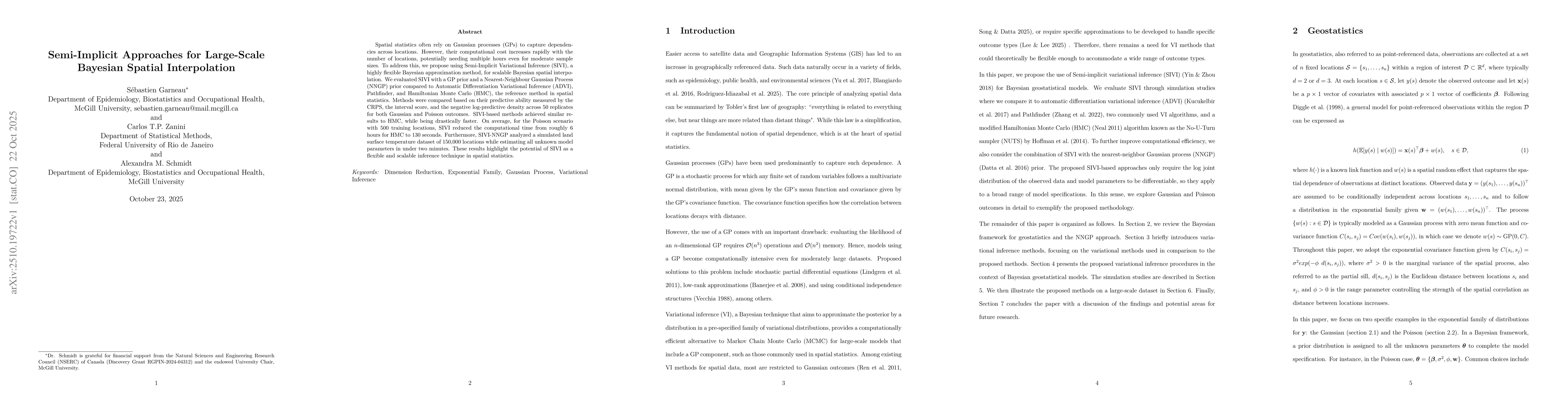 Thumbnail for Semi-Implicit Approaches for Large-Scale Bayesian Spatial Interpolation