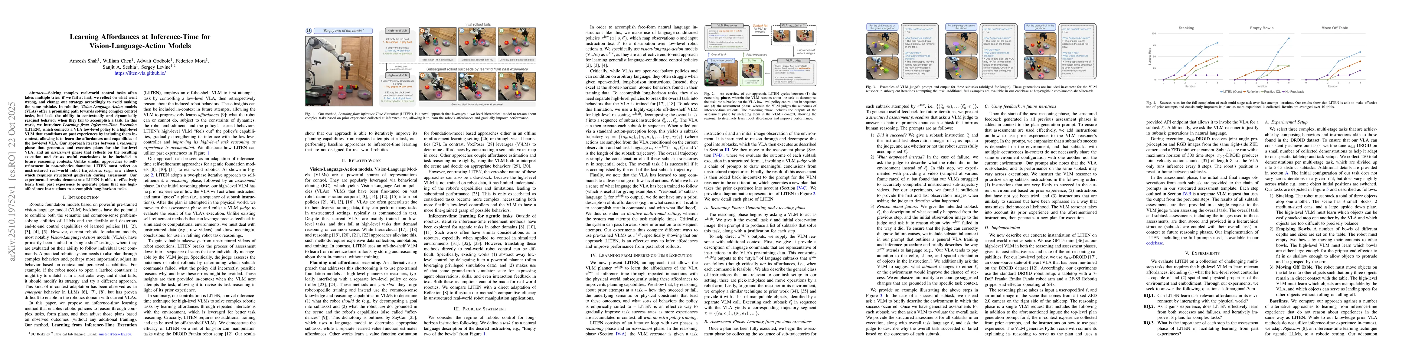 Thumbnail for Learning Affordances at Inference-Time for Vision-Language-Action Models