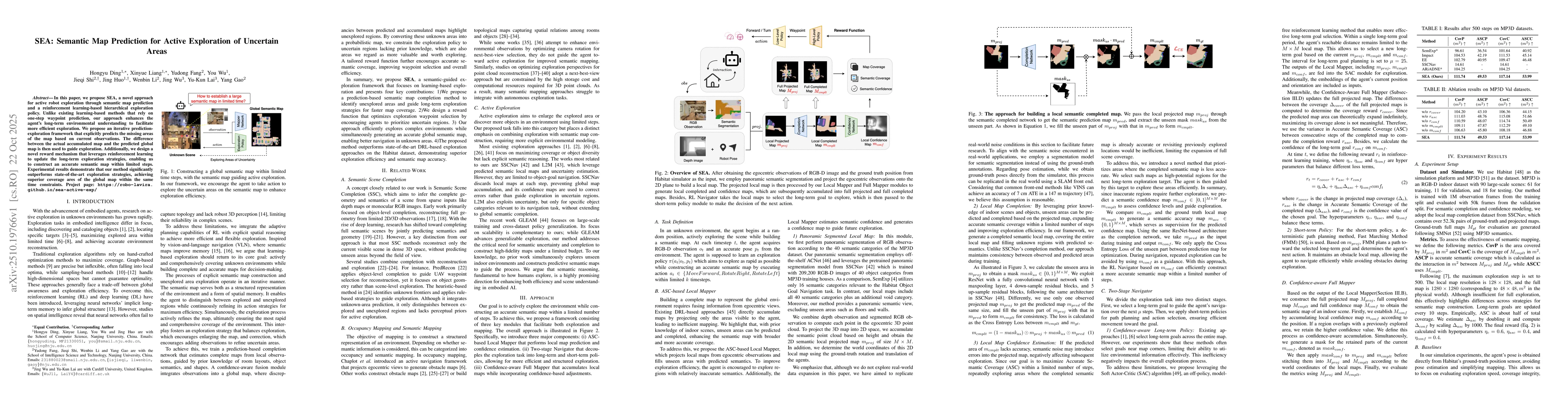 Thumbnail for SEA: Semantic Map Prediction for Active Exploration of Uncertain Areas