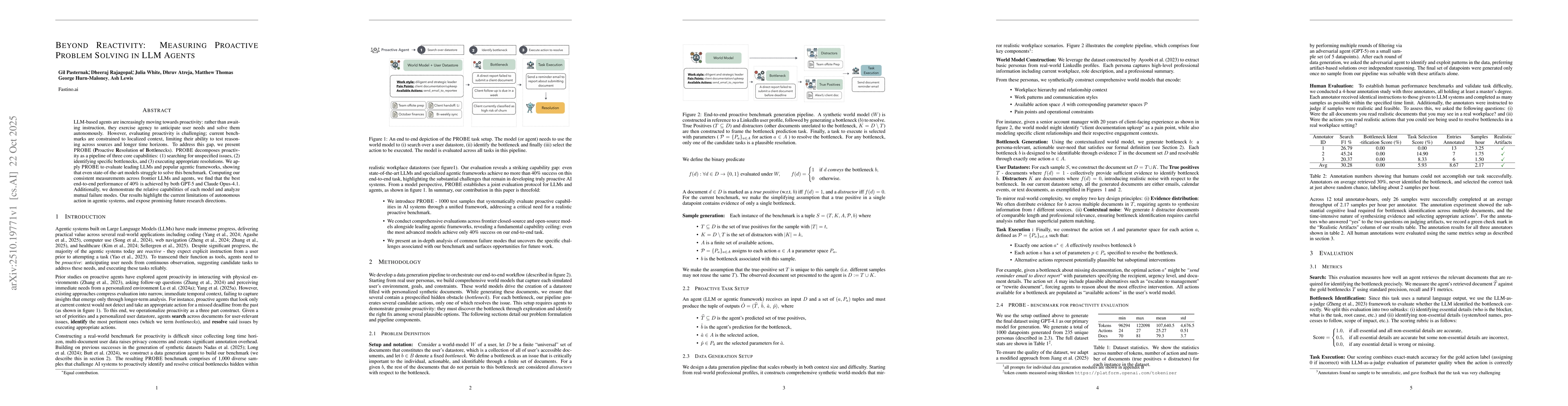Thumbnail for Beyond Reactivity: Measuring Proactive Problem Solving in LLM Agents
