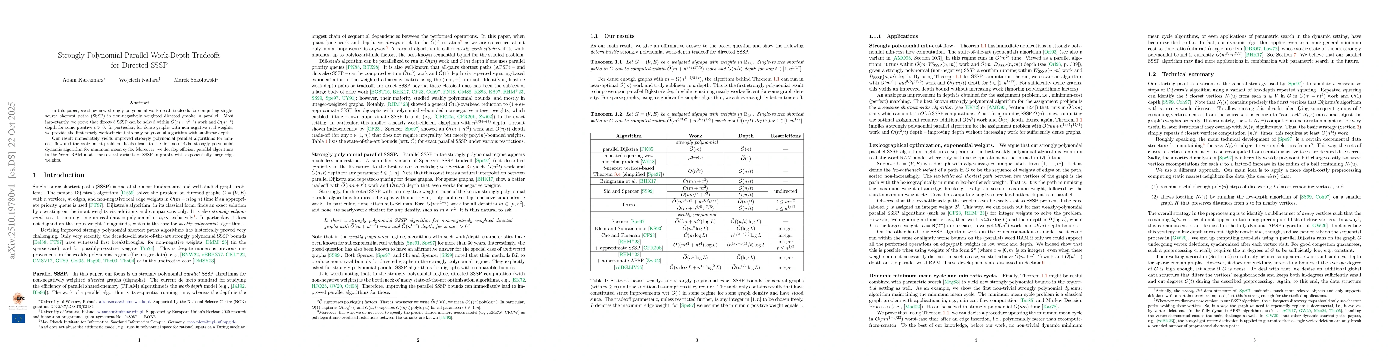 Thumbnail for Strongly Polynomial Parallel Work-Depth Tradeoffs for Directed SSSP