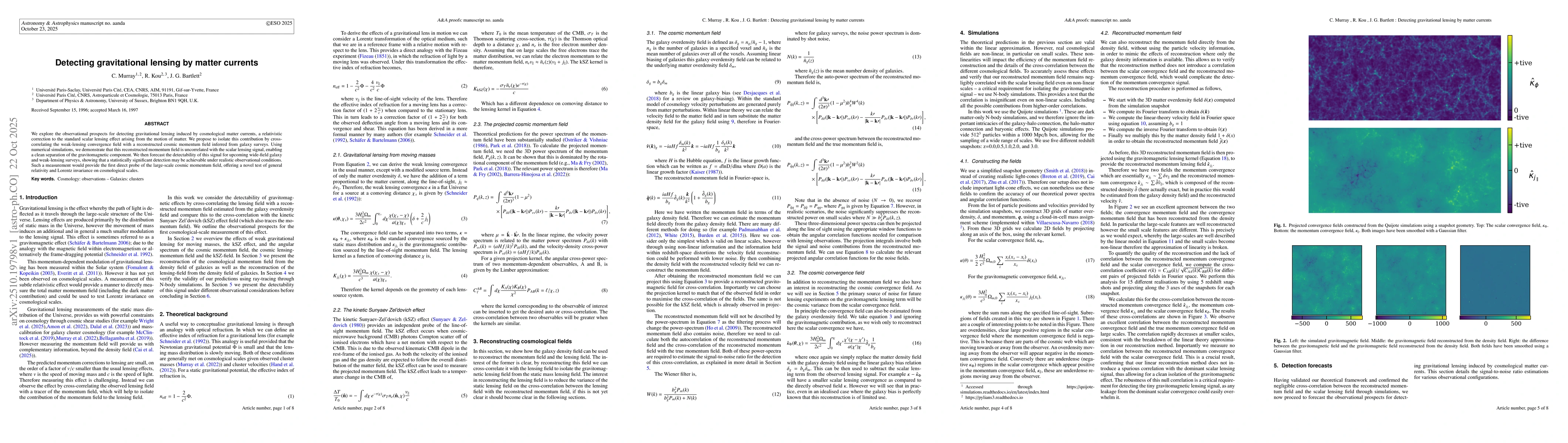 Thumbnail for Detecting gravitational lensing by matter currents