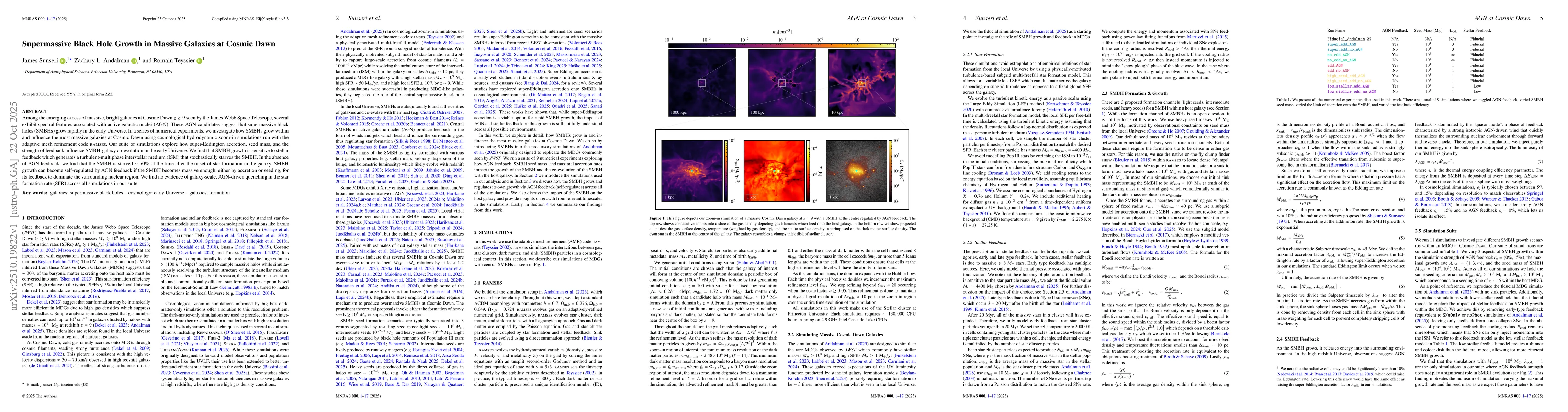 Thumbnail for Supermassive Black Hole Growth in Massive Galaxies at Cosmic Dawn