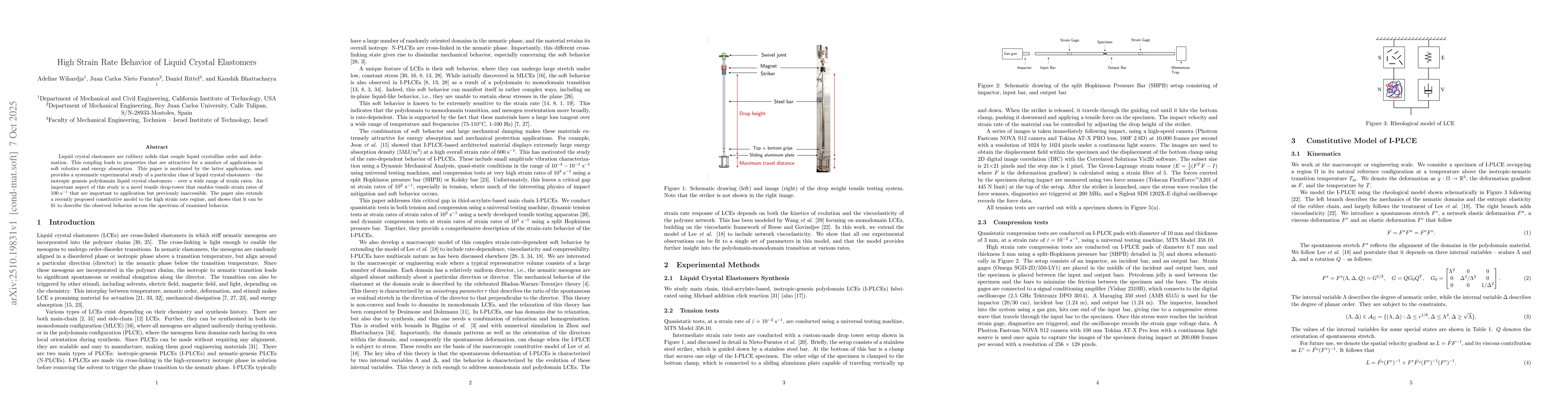 Thumbnail for High Strain Rate Behavior of Liquid Crystal Elastomers