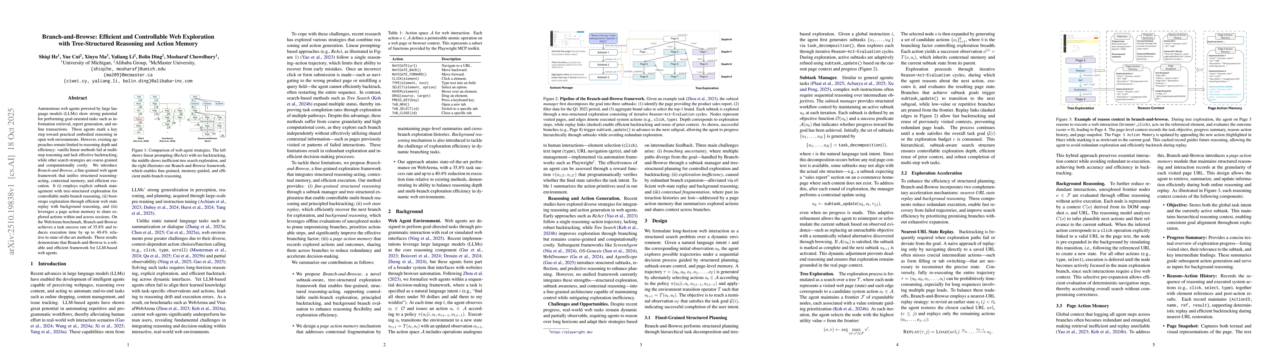 Thumbnail for Branch-and-Browse: Efficient and Controllable Web Exploration with
  Tree-Structured Reasoning and Action Memory
