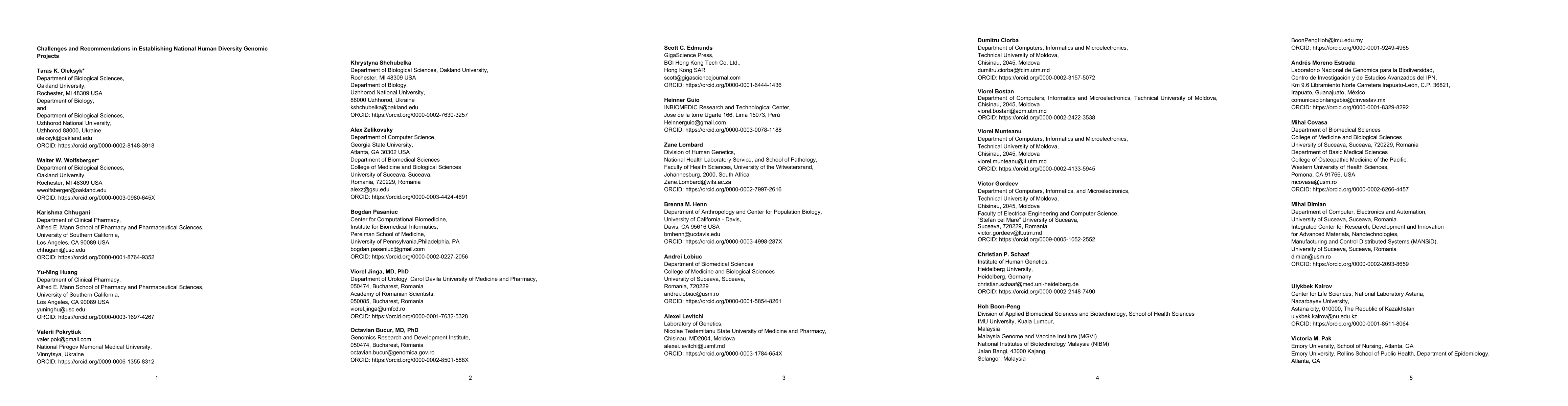 Thumbnail for Challenges and Recommendations in Establishing National Human Diversity
  Genomic Projects