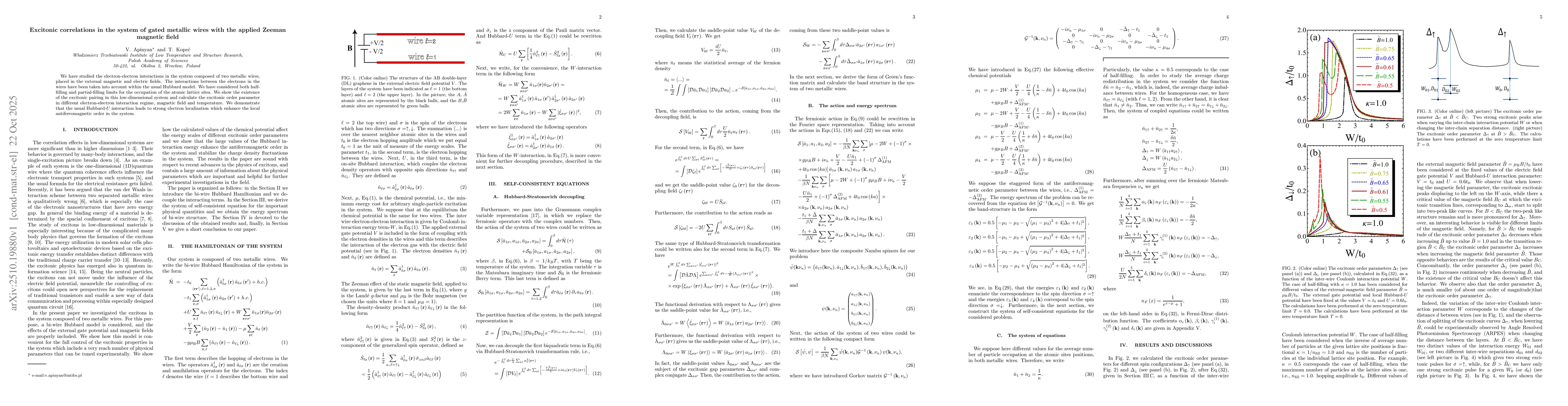 Thumbnail for Excitonic correlations in the system of gated metallic wires with the
  applied Zeeman magnetic field