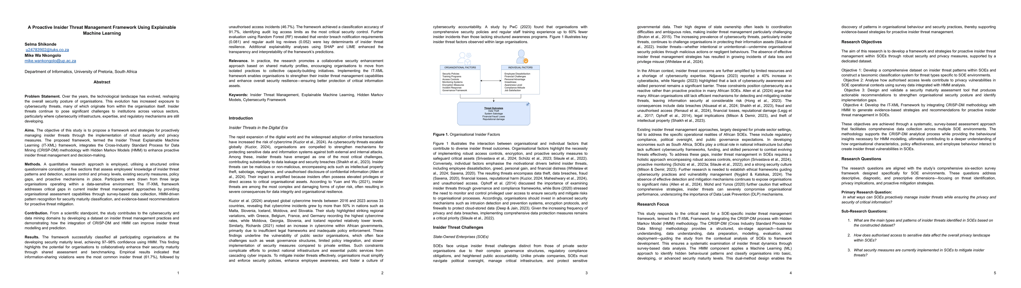 Thumbnail for A Proactive Insider Threat Management Framework Using Explainable
  Machine Learning