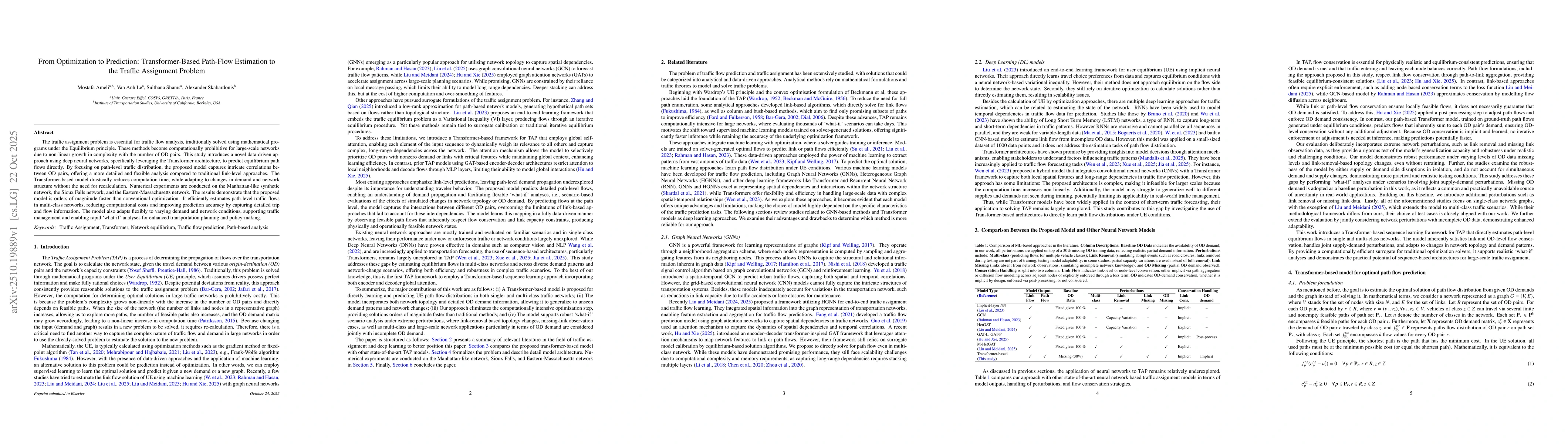 Thumbnail for From Optimization to Prediction: Transformer-Based Path-Flow Estimation
  to the Traffic Assignment Problem