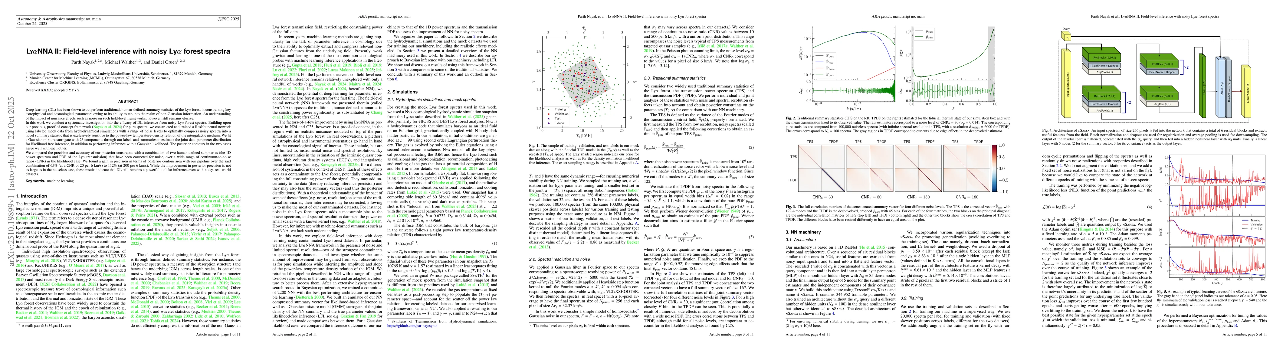 Thumbnail for LyαNNA II: Field-level inference with noisy Lyα forest
  spectra