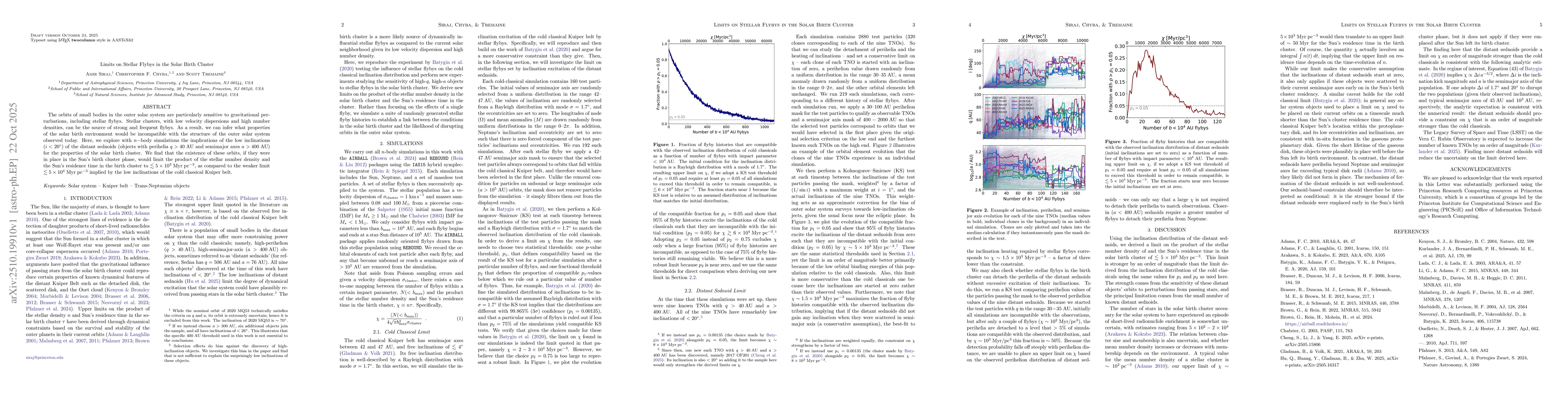 Thumbnail for Limits on Stellar Flybys in the Solar Birth Cluster
