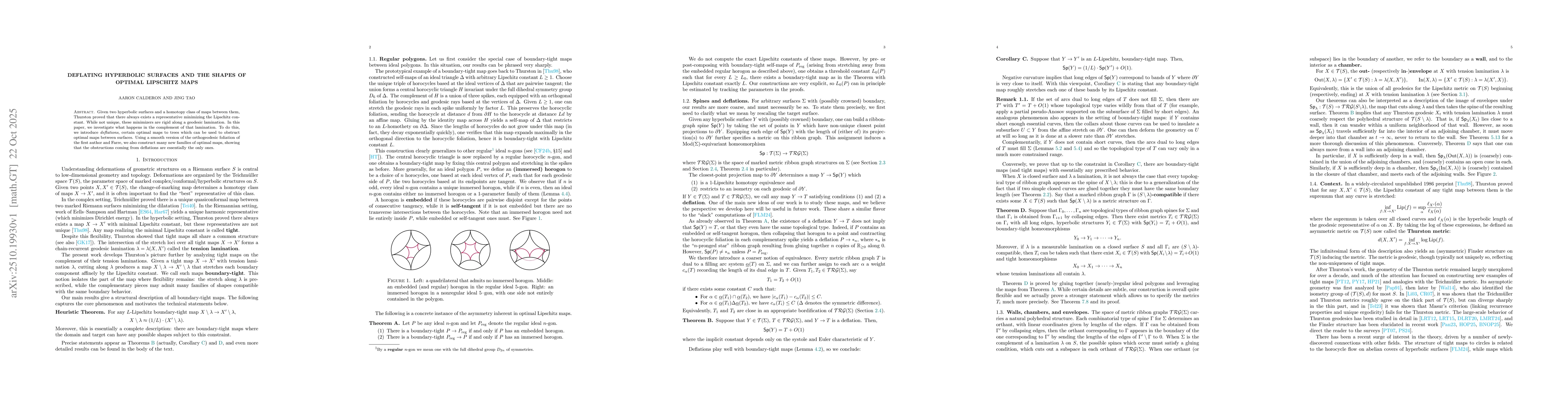 Thumbnail for Deflating hyperbolic surfaces and the shapes of optimal Lipschitz maps