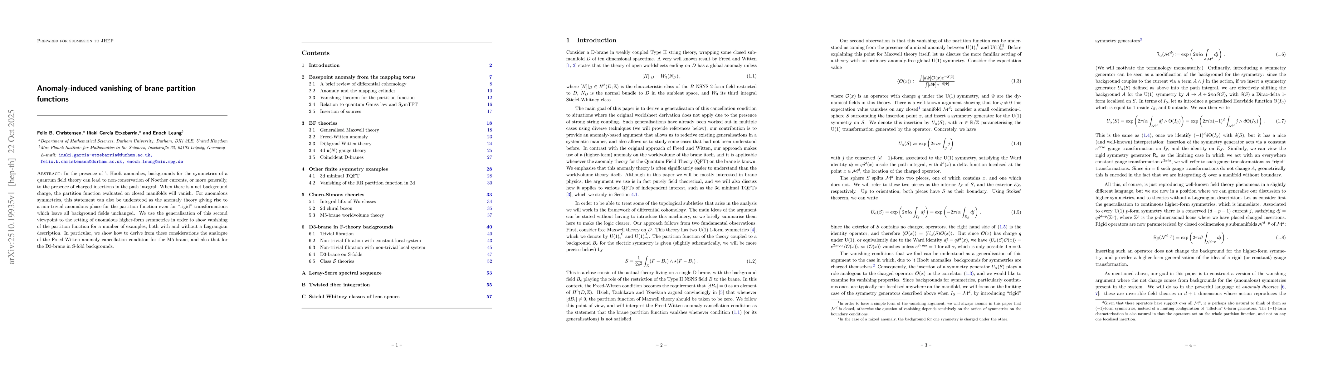 Thumbnail for Anomaly-induced vanishing of brane partition functions
