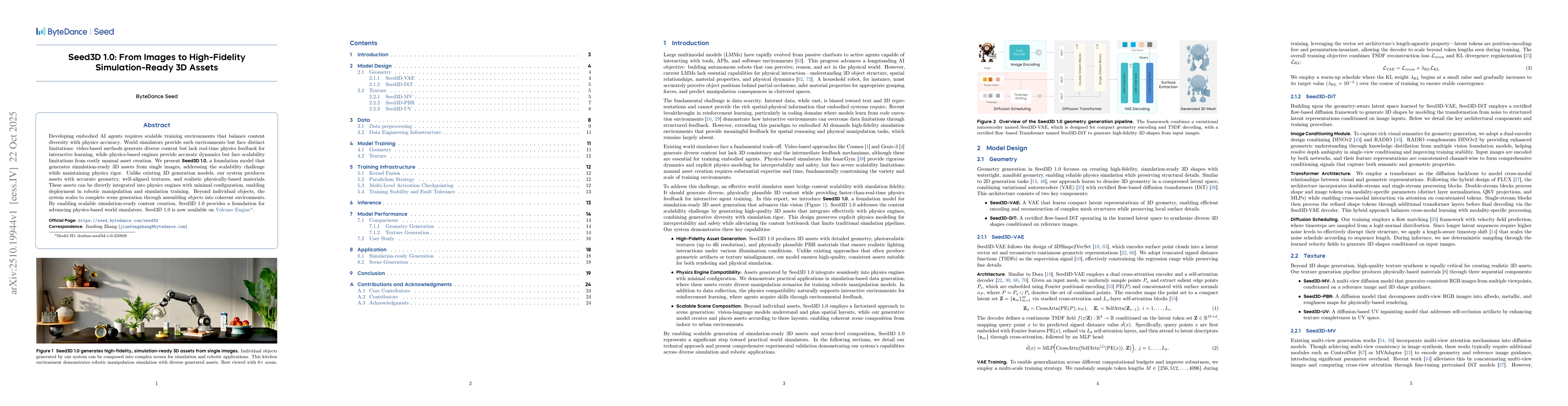 Thumbnail for Seed3D 1.0: From Images to High-Fidelity Simulation-Ready 3D Assets