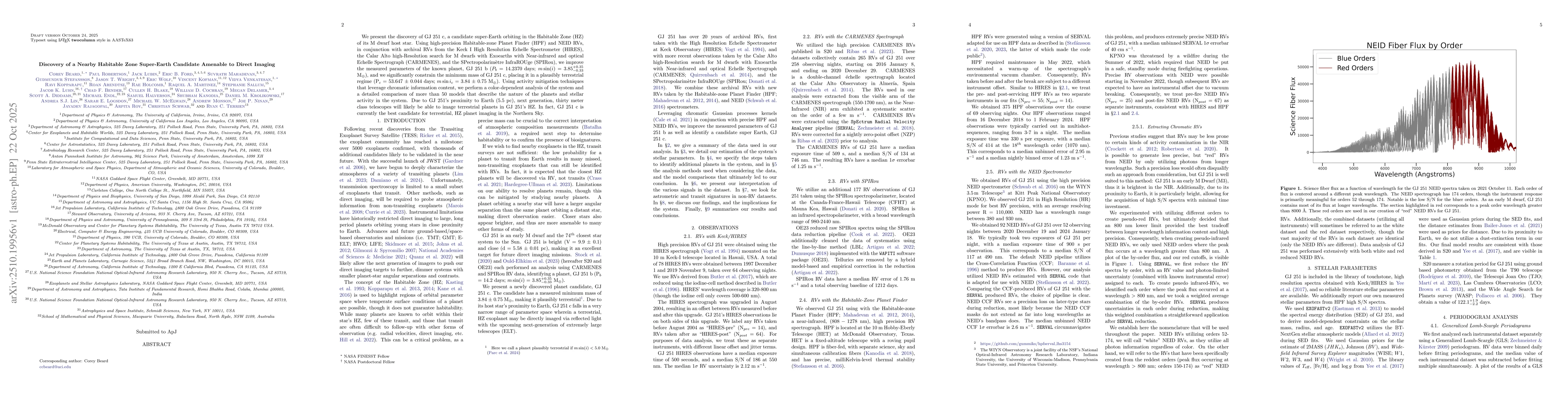 Thumbnail for Discovery of a Nearby Habitable Zone Super-Earth Candidate Amenable to
  Direct Imaging