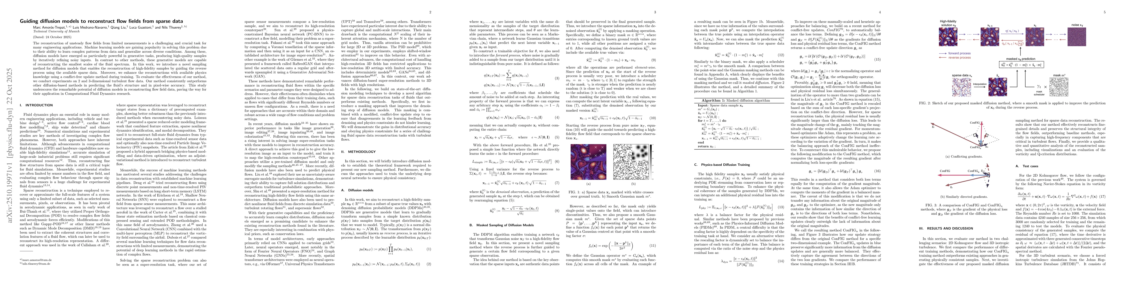 Thumbnail for Guiding diffusion models to reconstruct flow fields from sparse data