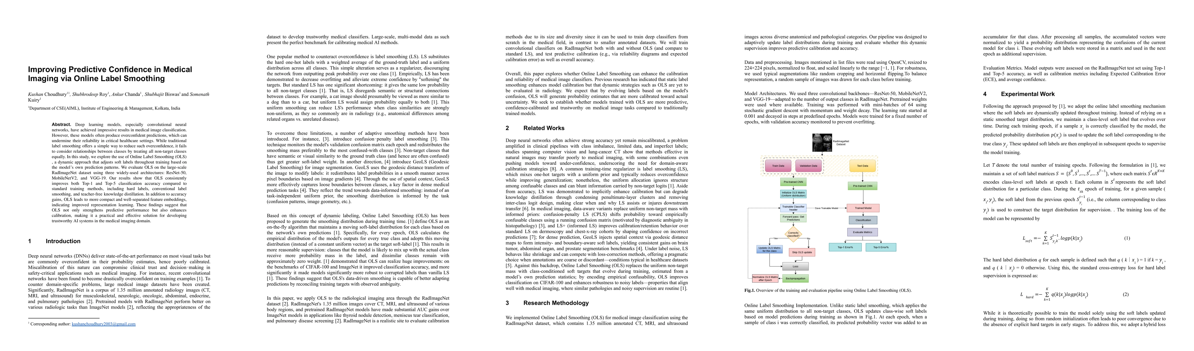 Thumbnail for Improving Predictive Confidence in Medical Imaging via Online Label
  Smoothing