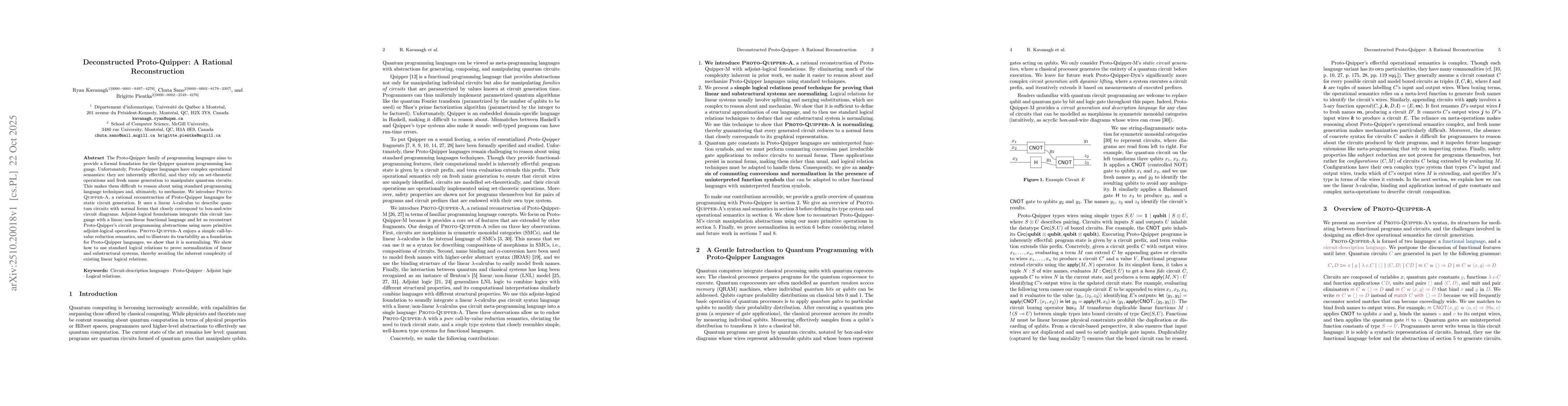 Thumbnail for Deconstructed Proto-Quipper: A Rational Reconstruction