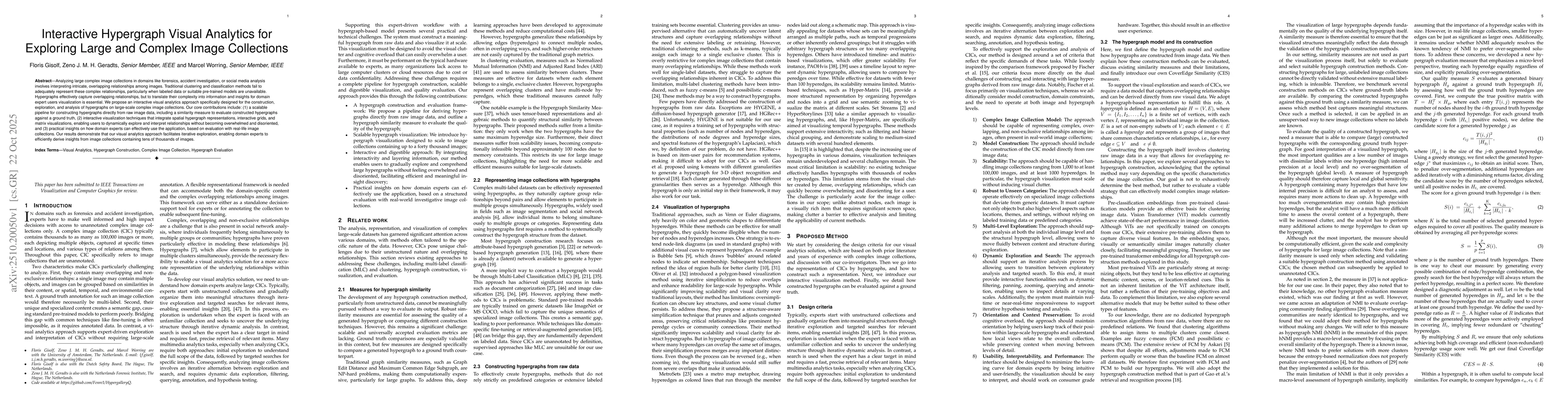 Thumbnail for Interactive Hypergraph Visual Analytics for Exploring Large and Complex
  Image Collections