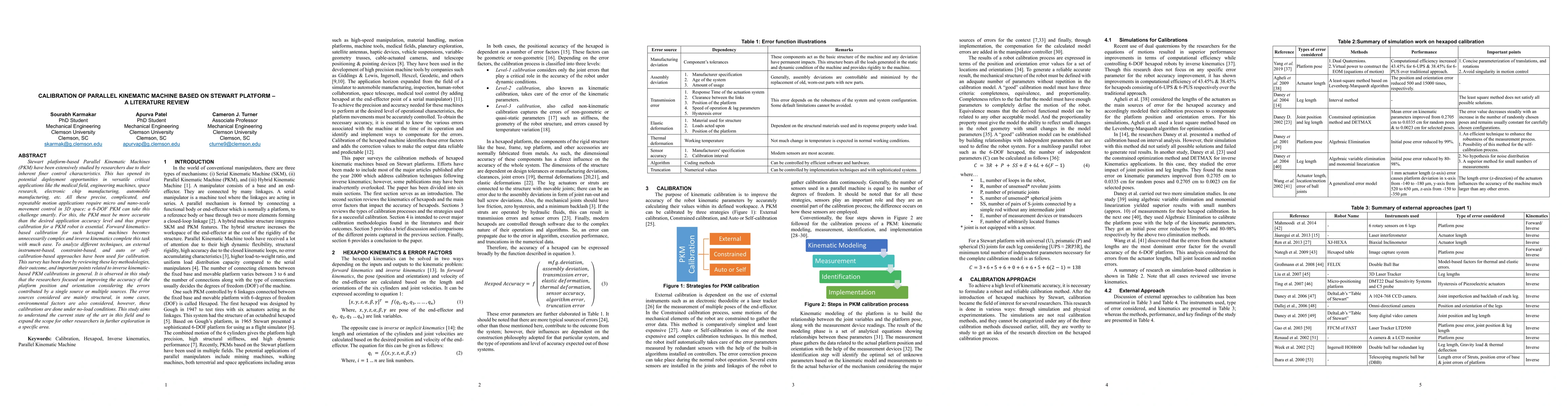 Thumbnail for Calibration of Parallel Kinematic Machine Based on Stewart Platform-A
  Literature Review