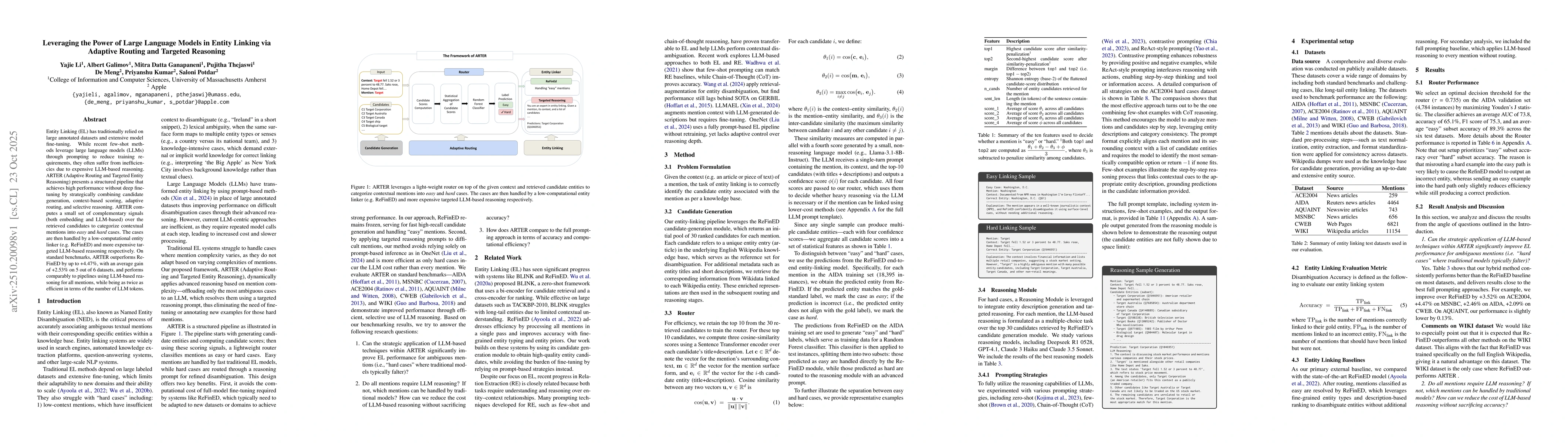 Thumbnail for Leveraging the Power of Large Language Models in Entity Linking via
  Adaptive Routing and Targeted Reasoning