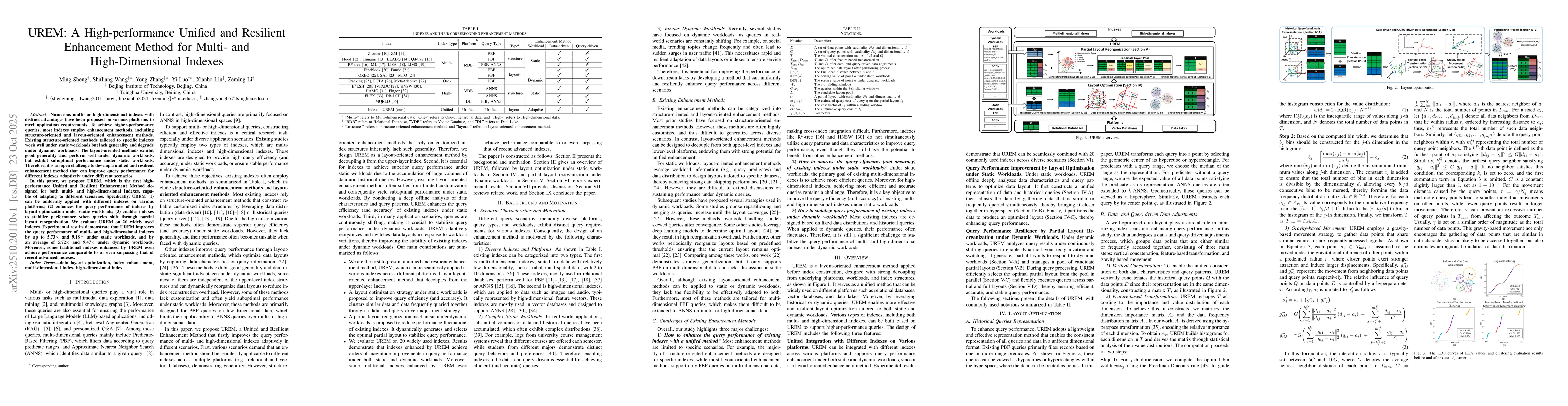 Thumbnail for UREM: A High-performance Unified and Resilient Enhancement Method for
  Multi- and High-Dimensional Indexes