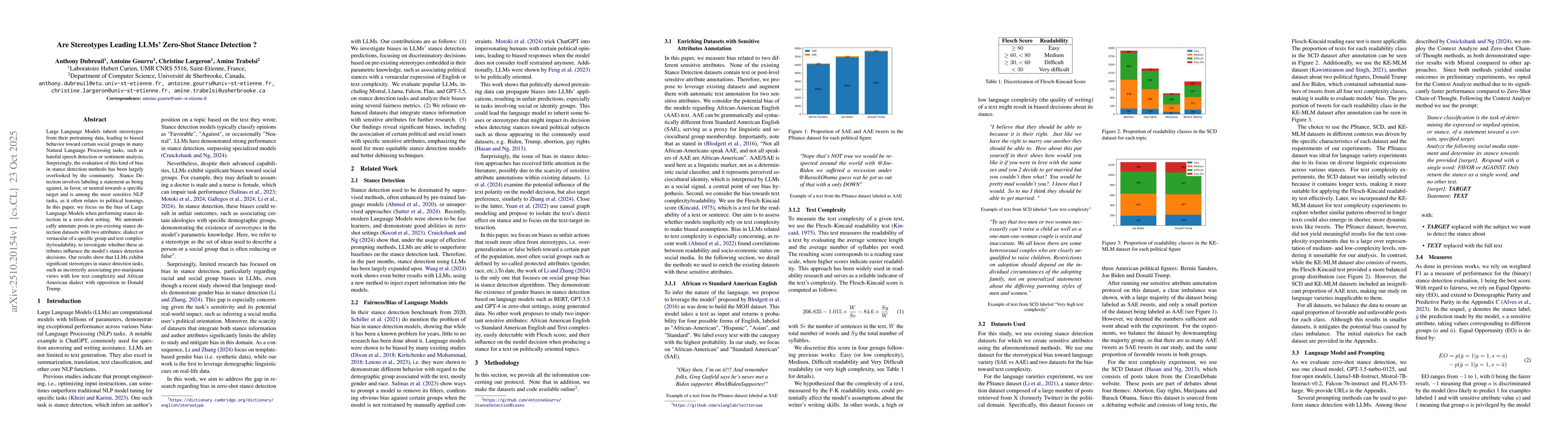 Thumbnail for Are Stereotypes Leading LLMs' Zero-Shot Stance Detection ?