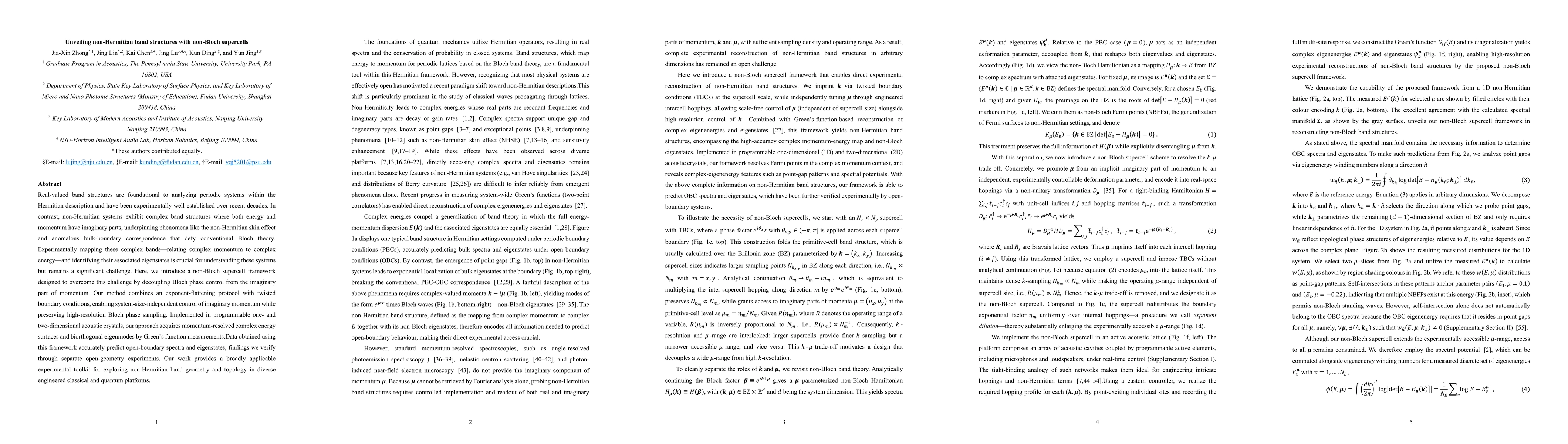 Thumbnail for Unveiling non-Hermitian band structures with non-Bloch supercells
