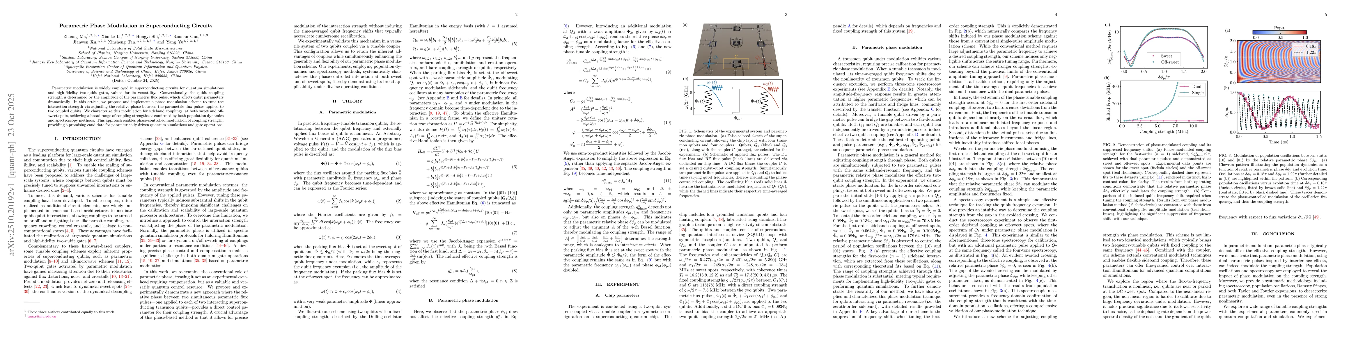 Thumbnail for Parametric Phase Modulation in Superconducting Circuits