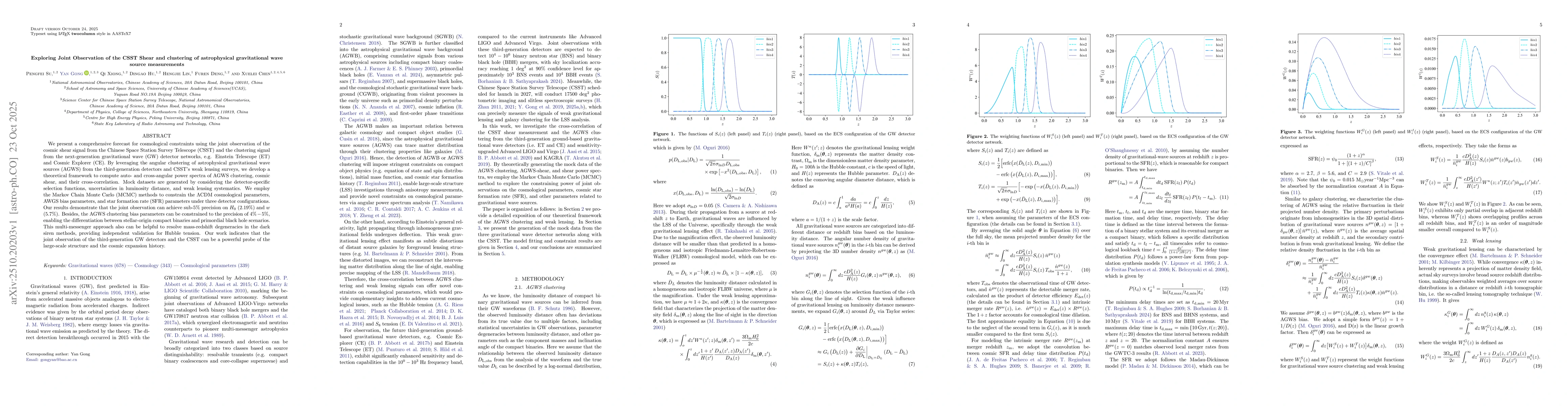 Thumbnail for Exploring Joint Observation of the CSST Shear and clustering of
  astrophysical gravitational wave source measurements