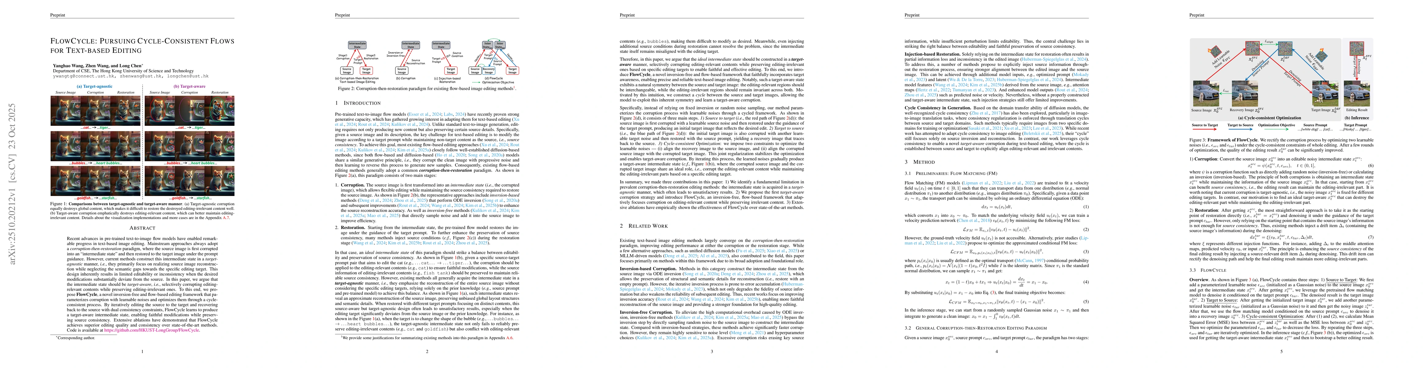 Thumbnail for FlowCycle: Pursuing Cycle-Consistent Flows for Text-based Editing