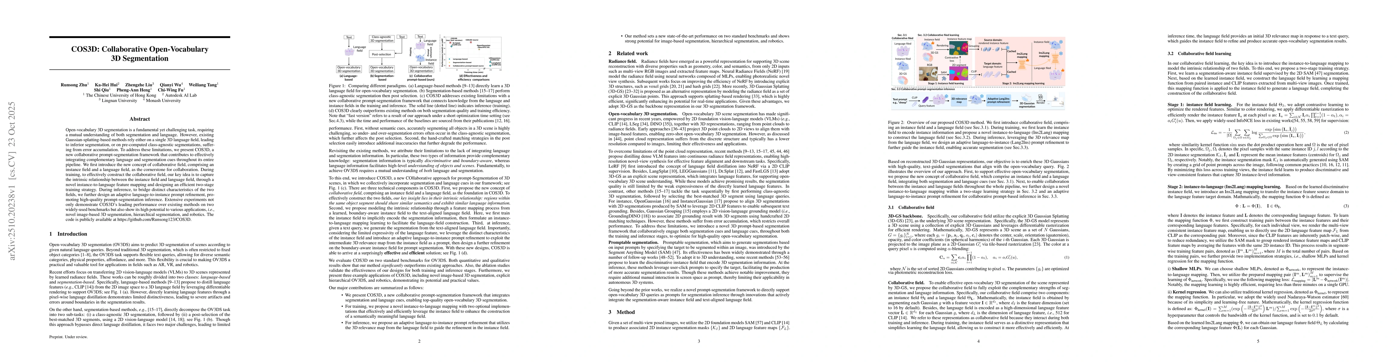 Thumbnail for COS3D: Collaborative Open-Vocabulary 3D Segmentation