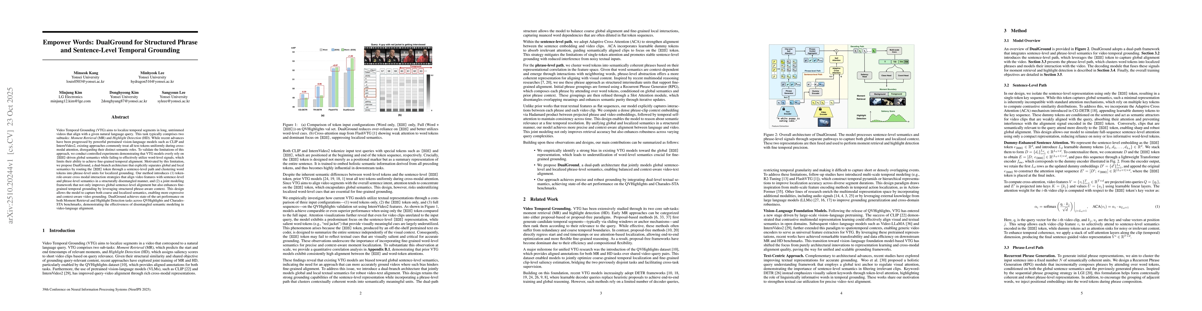 Thumbnail for Empower Words: DualGround for Structured Phrase and Sentence-Level
  Temporal Grounding