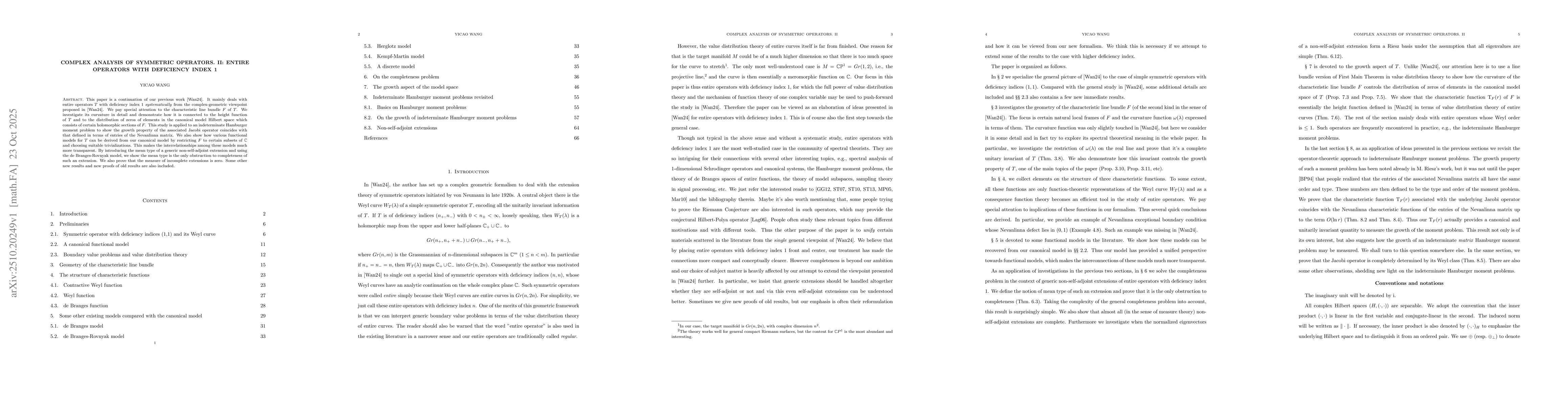 Thumbnail for Complex analysis of symmetric operators. II: entire operators with
  deficiency index 1